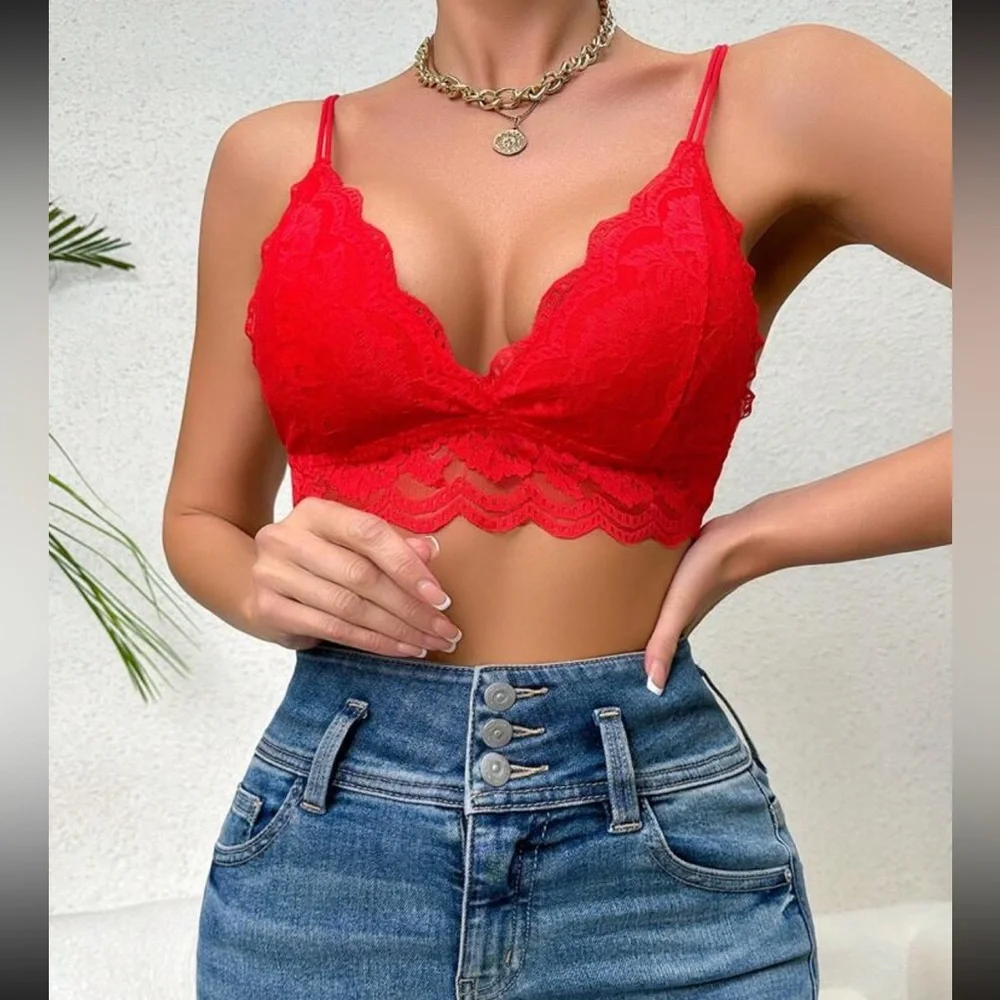 Luxe lace bralette top